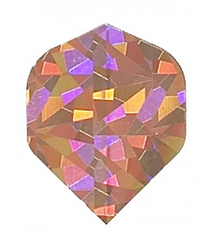 DLDarts - Holographic Standaard Flight - 75 micron - 1 set - Goud Diamond
