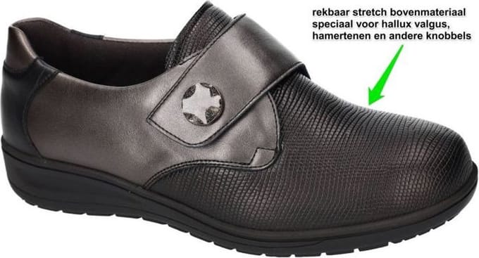 Solidus -Dames - bruin donker - lage gesloten schoenen - maat 36.5