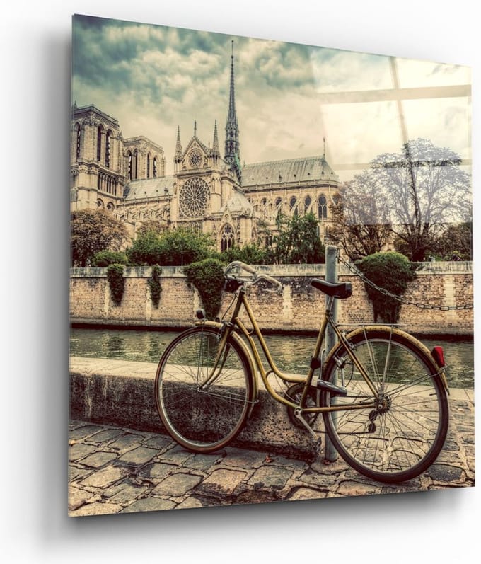 Fiets- en stadsglas schilderen
