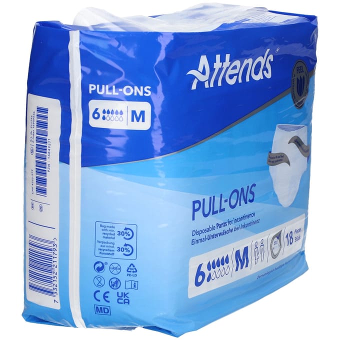 ATTENDS Pull-Ons 6 Medium - 1 pak van 18 stuks
