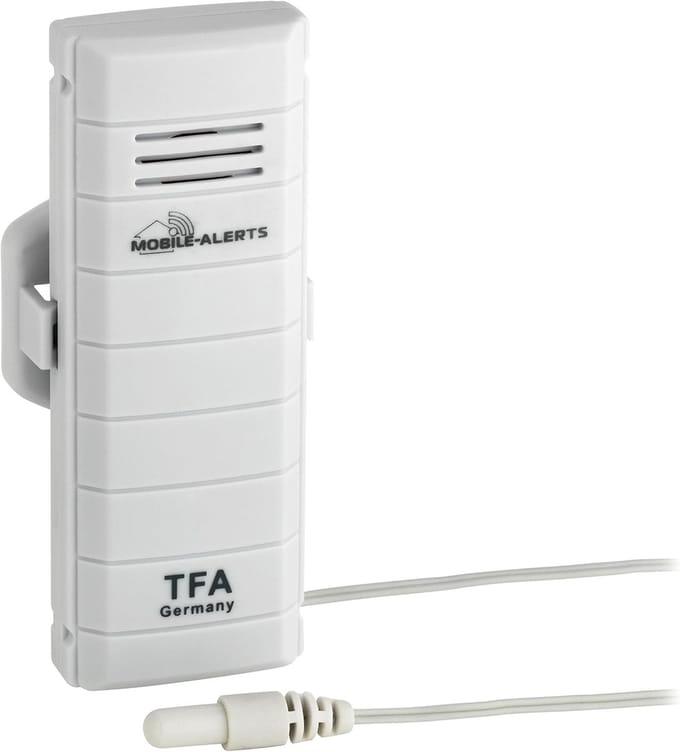 Temperatuur Zender - Kabel thermometer - Weer Meten - Waterdichte Sensor - 1 stuk - Wit