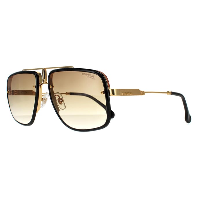 Carrera Aviator Unisex Goud Zwart Bruin Gradient