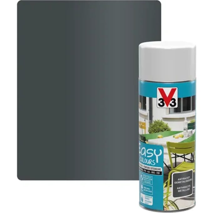 V33 Metaallak Easy Colours - Anthraciet - Metallic 0.4l