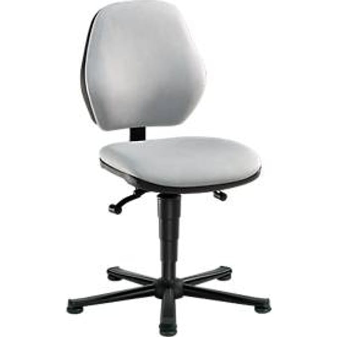 Labostoel Basic, kunstleer, Stamskin Top grijs