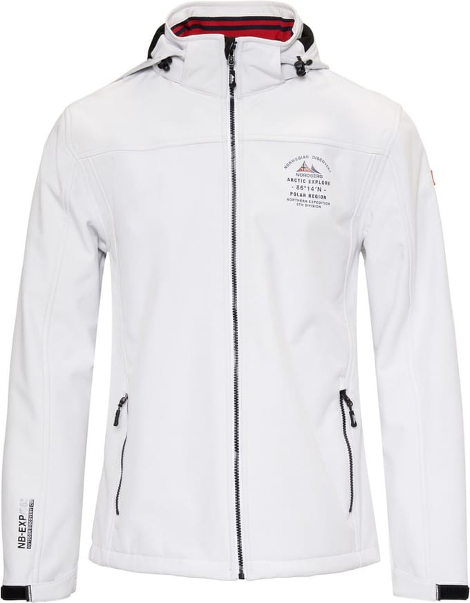 Nordberg Trond - Softshell Outdoor Zomerjas Heren - Wit - Maat XL