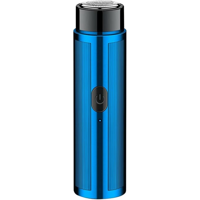 2W Mini Baard S-Haver Elektrische R-azor Afneembaar Wasbaar Hoofdontwerp USB-aangedreven Bediend blauw