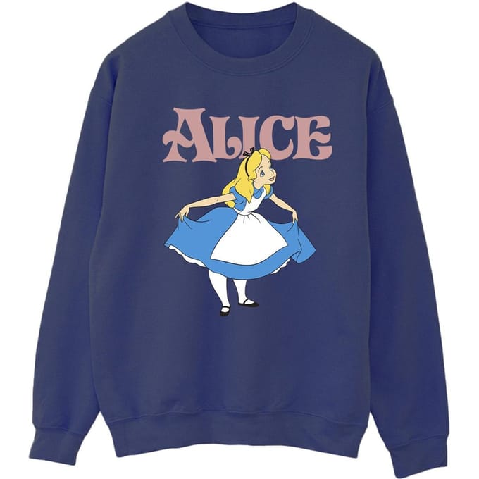 Disney Dames/Dames Alice In Wonderland Take A Bow Sweatshirt (Marineblauw)