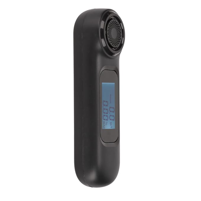 Zwarte Draagbare Blaastest Niet-contact Hoge Nauwkeurigheid Alcoholtester USB Oplaadbaar Met Digitaal black