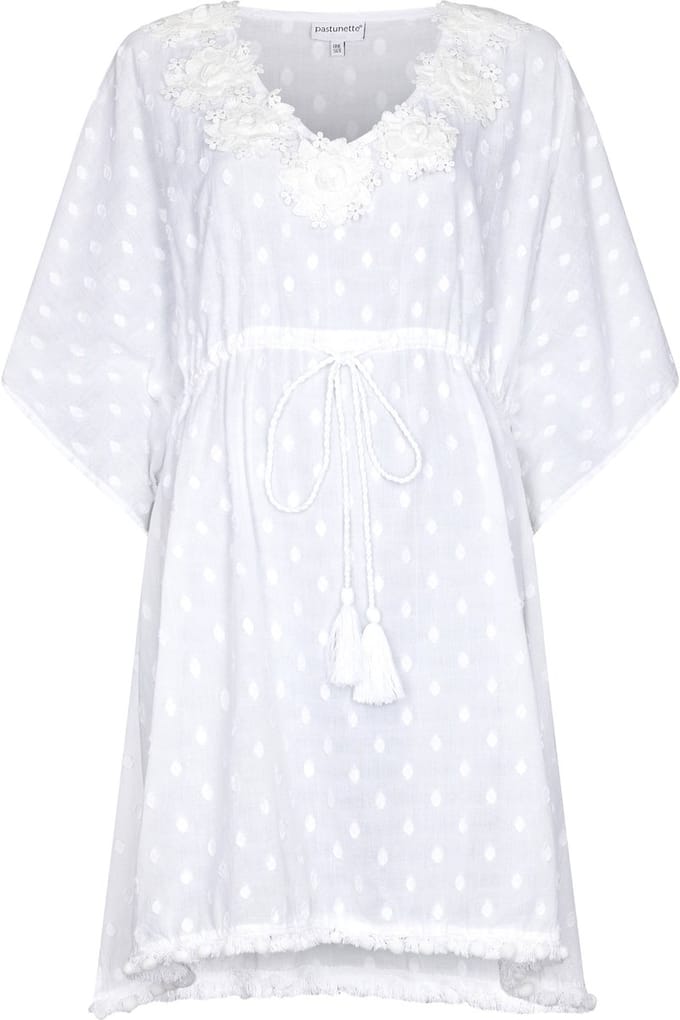 Kaftan Pastunette Beach - Wit - One Size