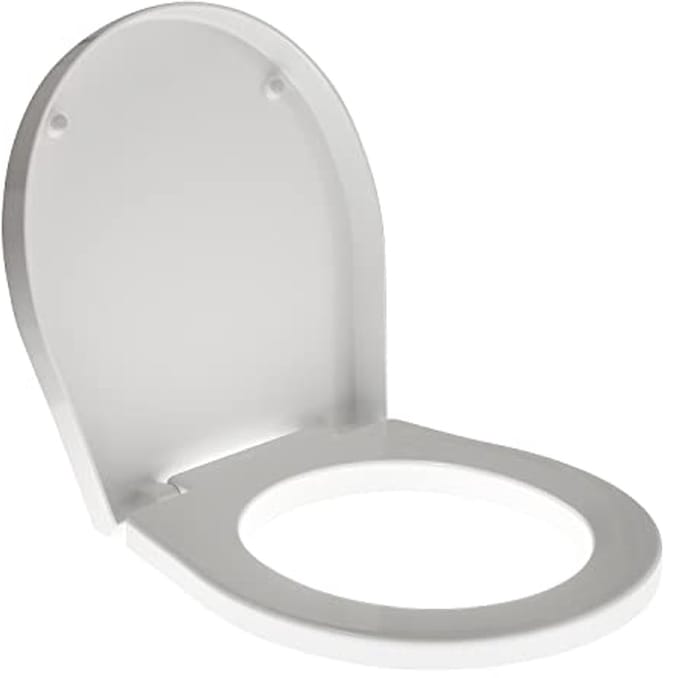 Hetebestendige Wit WC-bril met RVS Scharnieren en Soft Close