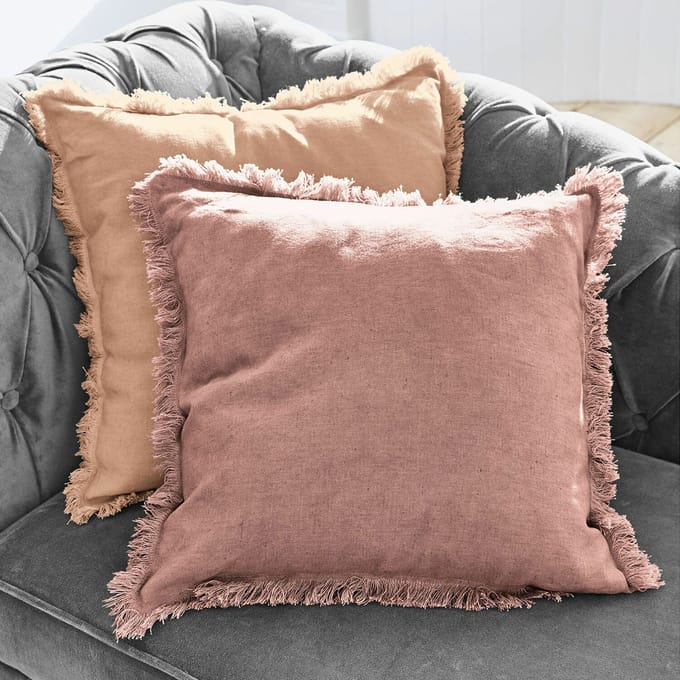 LOBERON Kussenhoes set van 2 Quebo roze/oranje
