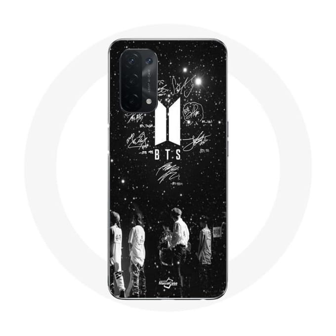 Coque - BTS - Oppo A54 5G - Souple - Noir - Signature Members