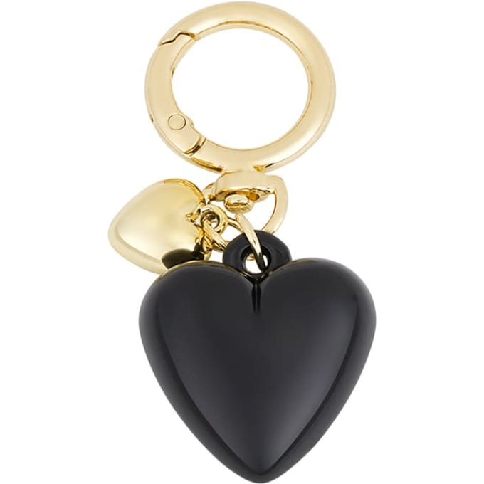 Midnight Heart Charm - Zwart / Acryl