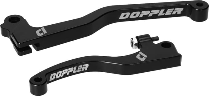 Koppeling / remhevel set Doppler voor Derbi DRD zwart