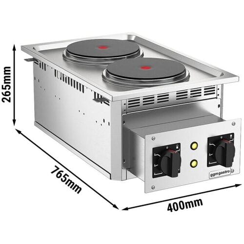 GGM Gastro Einbau Elektroherd - 5,2 kW - 2 Platten Rund