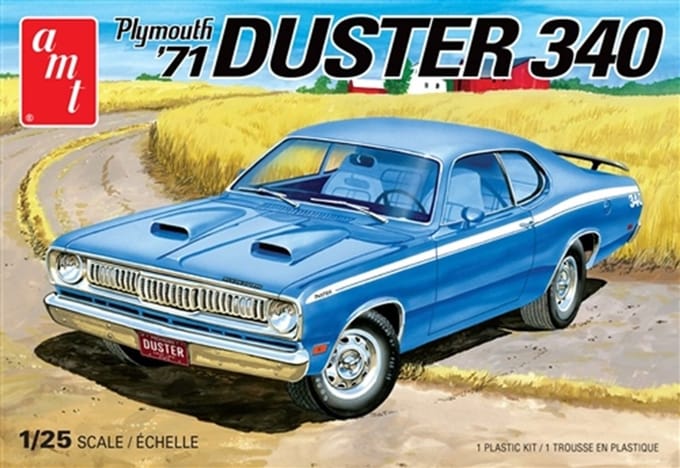 AMT Modelbouwpakket Auto - 1118 1971 Plymouth Duster 340- Amerikaanse Auto Plastic - 1:25 - Modelbouw