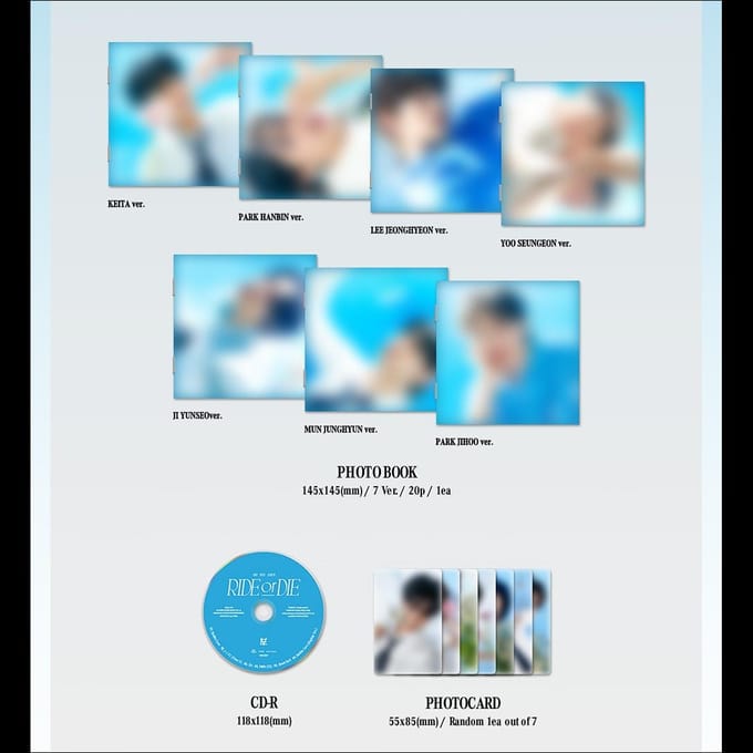 EVNNE - RIDE or DIE Digipack VER. Album Random 1ea blue