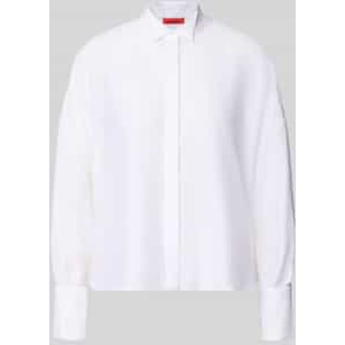 Regular fit blouse met lange mouwen van lyocellmix model 'ADESSO'