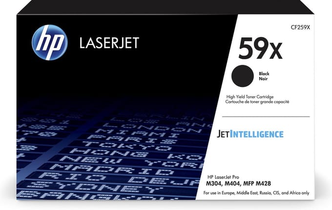 HP 59X - Tonercartridge - Origineel - Hoge Capaciteit - Zwart