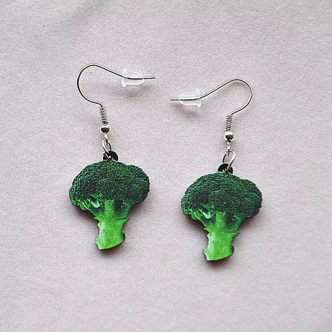 Oorbellen Broccoli
