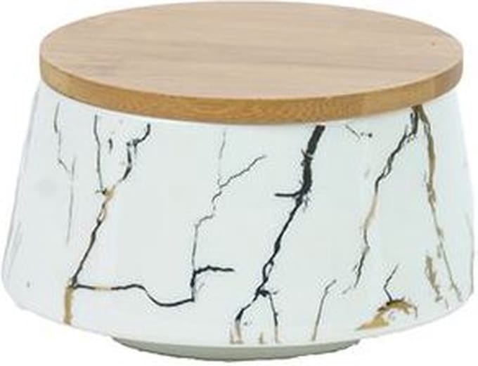 BRICARD VOORRAADKOM WIT 4 + BAMBOO DEKSEL