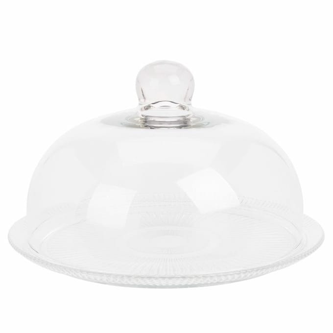 Excellent Houseware Stolp taartplateau - glas - 30 cm - serveerschaal