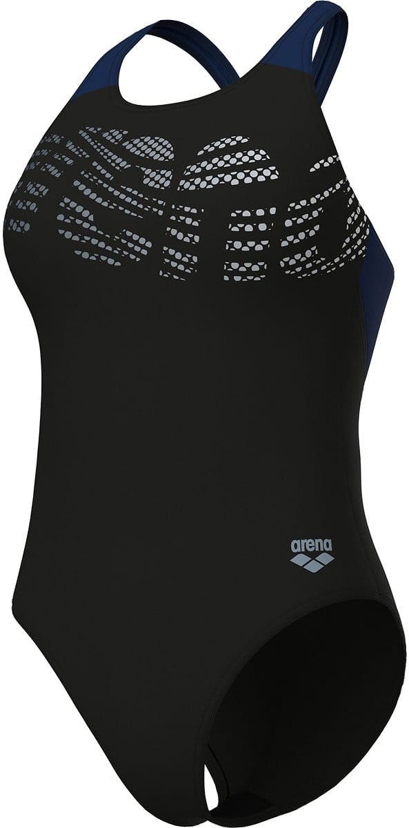 Arena Flowing Badpak Dames - Zwart / Marine | Maat: 36