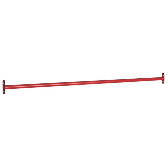 vidaXL Rekstok 125 cm staal rood