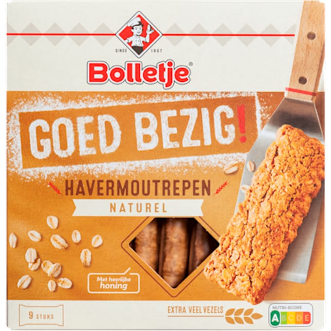 Goed bezig stevige havermoutrepen