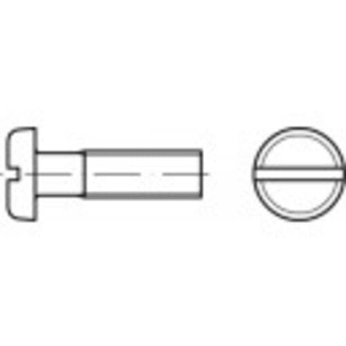 TOOLCRAFT 104493 Platkopschroeven M3 30 mm Sleuf DIN 85 Staal Galvanisch verzinkt 200 stuk(s)