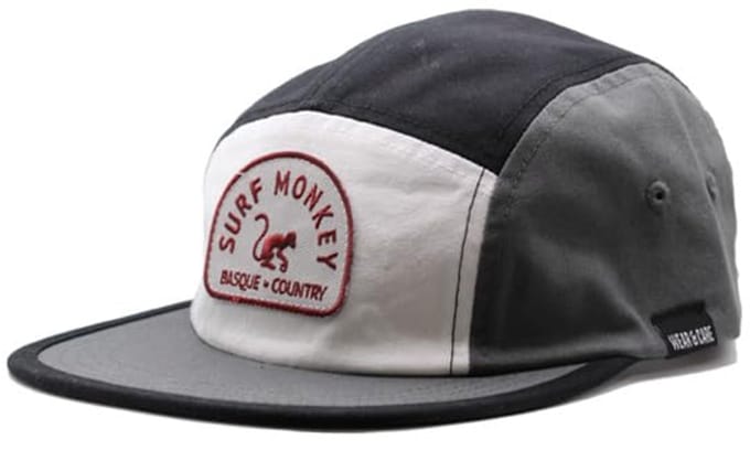 5-panel pet - Biologisch katoen - Jockey / Volwassenen / One size (Wit/Grijs)