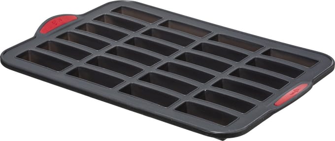 5Five Mini cakes bakken bakvorm/bakblik - 33 x 23 cm - voor 24x stuks - Siliconen/ijzer