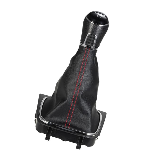 5-Traps Versnellingspook Schakelpookhoes Vervanging voor Golf 5 6 110mm Gatdiameter zwart