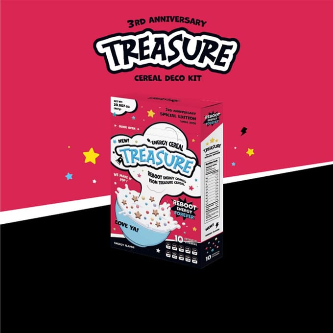 TREASURE 2023 Debuut ANNIVERSARY Ontbijtgranen DECO KIT red