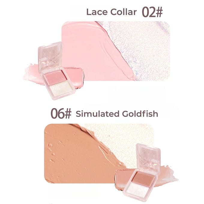 haggard - Emo Monster Dual Watery Blush Cream - 8 Colors 02# Silk Choker - 7g