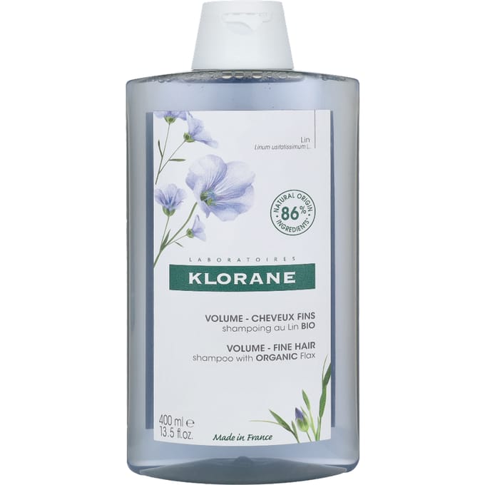 Klorane BIO Vlas Volumeshampoo | Omhult & geeft volume Fijn haar 400 Shampoo
