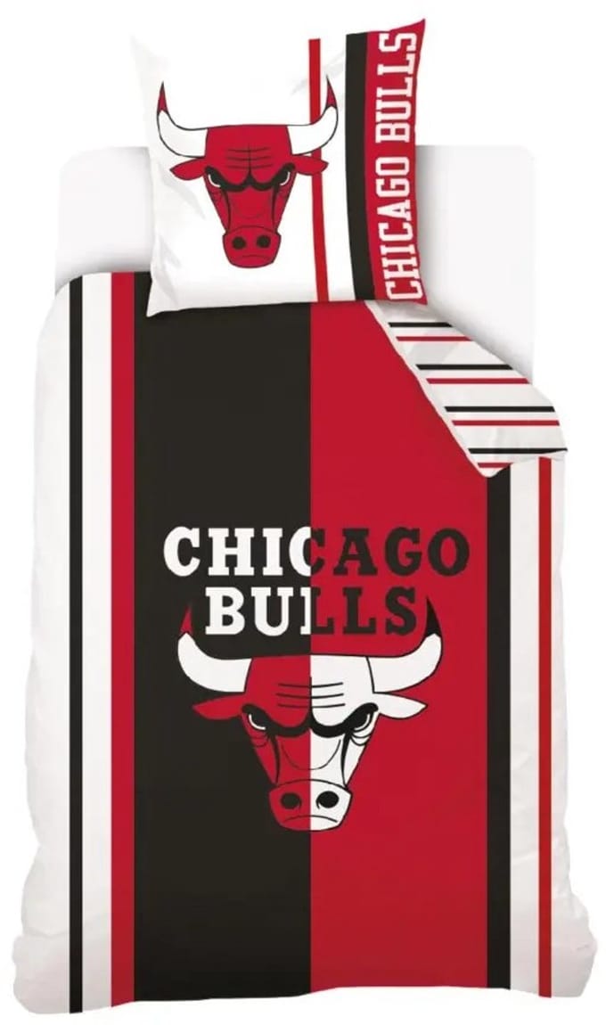 Chicago Bulls Dekbedovertrek 140 x 200 cm - 70 x 90 cm - katoen