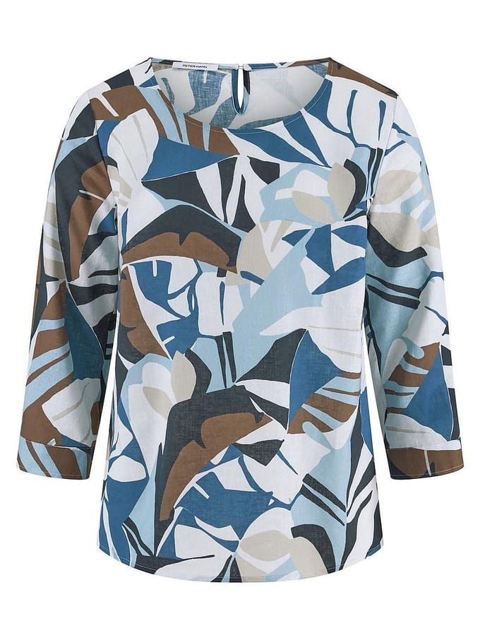 Blouse Van Peter Hahn blauw