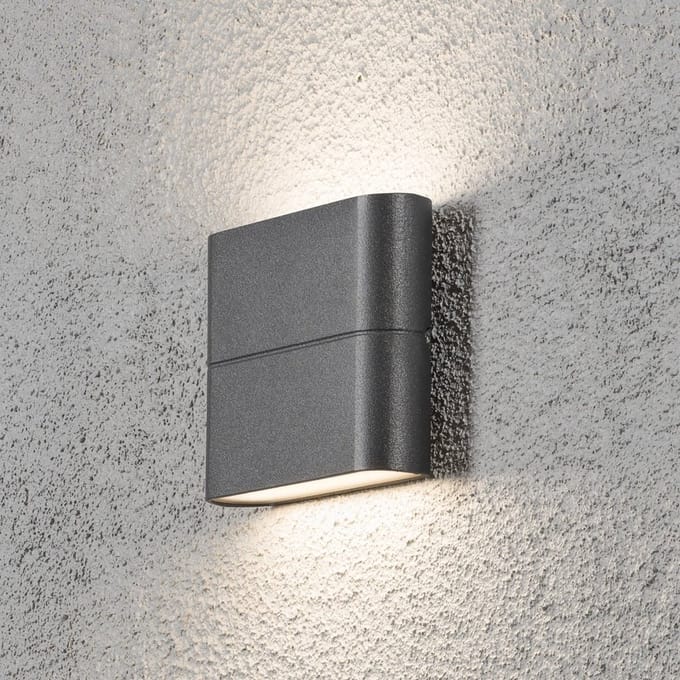 Konstsmide Chieri Spotlamp Buiten S - 2-lichts LED - 3000K - IP54 - Antraciet