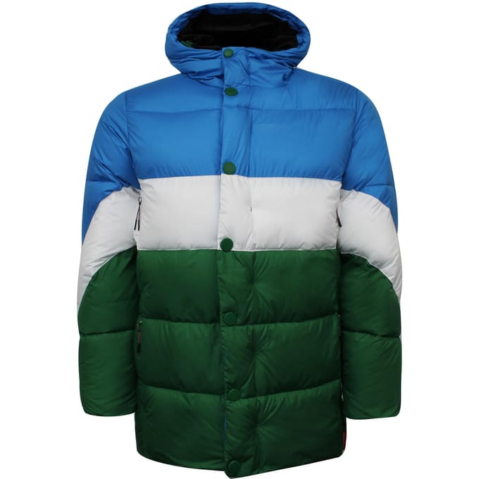 Hunter Original Puffer Heren Blauw/Groen Jas