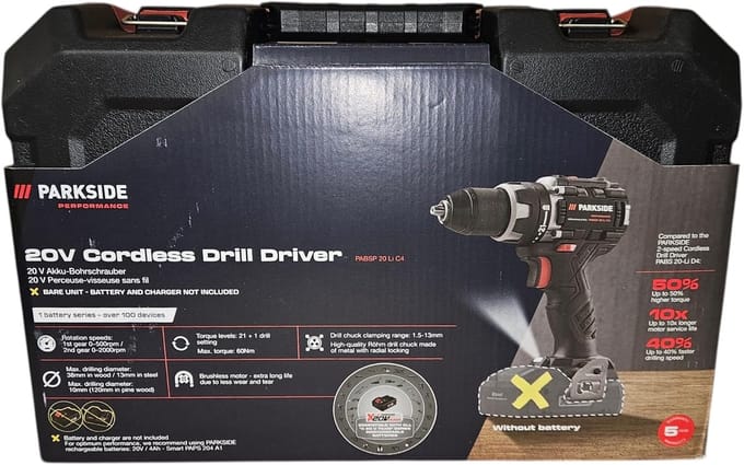 Accuboormachine - Schroefmachine - Klus Klussen - Borstelloze Motor - 20 Volt - Zwart