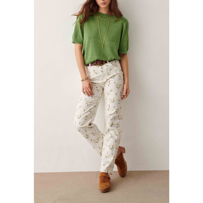 BA&SH Pantalon Freya Ecru Taglia: L | Pantaloni Outlet | Donna | Marrone