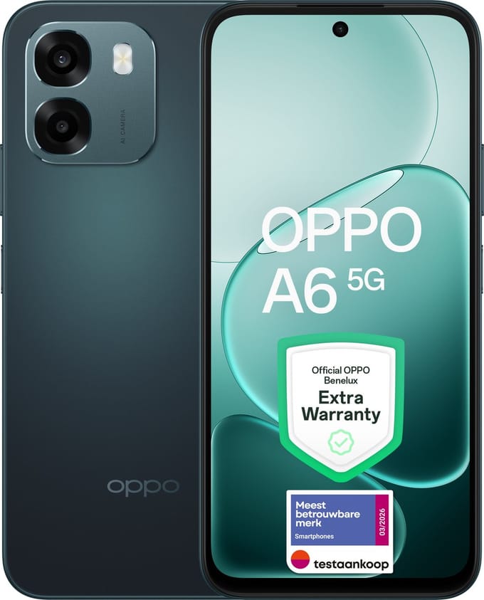 OPPO A6 5G 6+256GB Sapphire Black - Extra Garantie