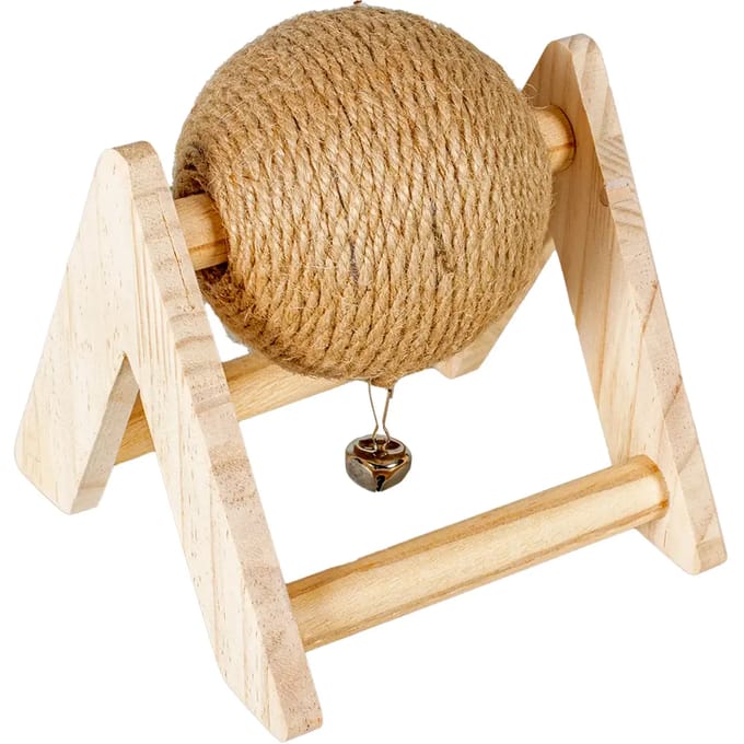 duvoplus Sisal Krabbal - Konijnen & Knaagdieren - 17x17x16cm Houtkleurig