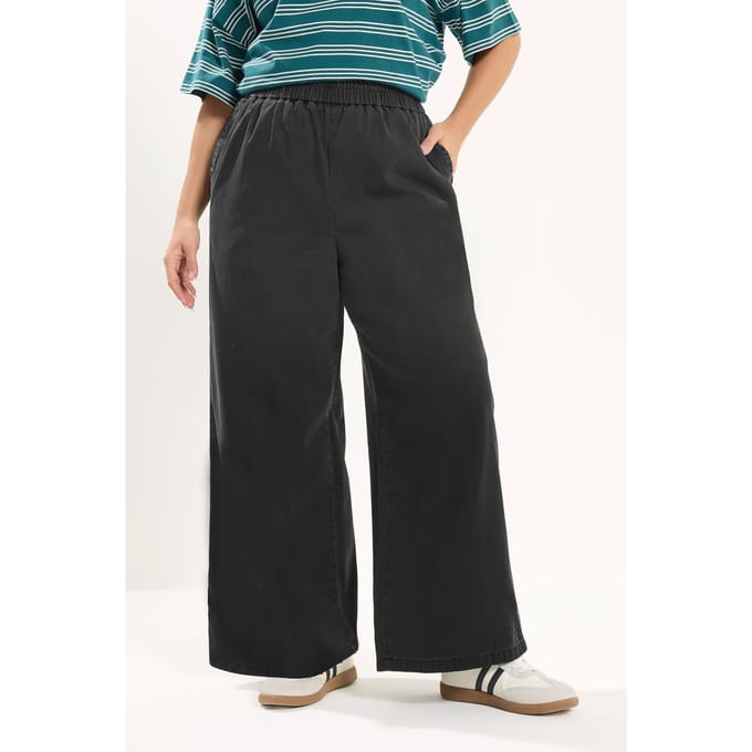 Yours Zwarte Gewassen Pullon Jeans Size Regular > 56