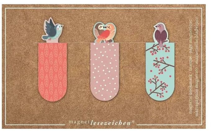 Magnetische Boekenlegger Birds - Boekenlegger