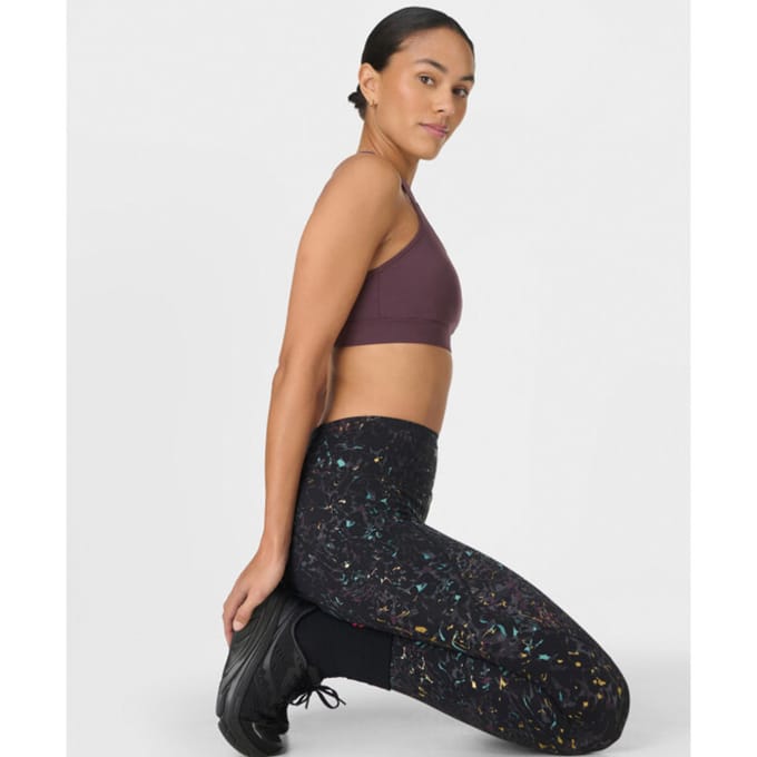 Sweaty Betty Power Foil Workout Leggings ZWART - Maat M