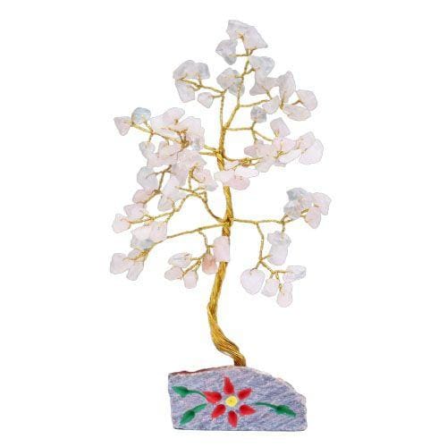 Rozenkwarts edelsteenboom - 80 stenen