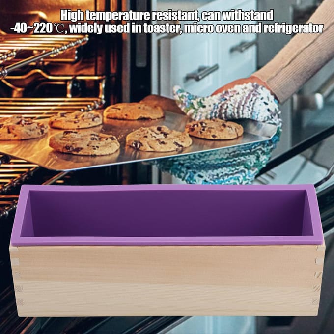 1200ML Rechthoekige Siliconen Zeepvorm DIY Tool voor Bakken Cake IJs Chocolade brown