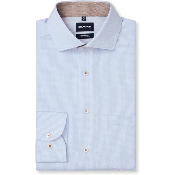 OLYMP Luxor Overhemd, Modern Fit, Royal Kent, Bleu